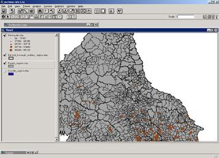 Screenshot of a GIS application. Courtesy of OAD and the Portable Antiquities Scheme