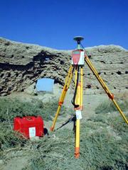 GPS base station used during Merv Survey, Turkmenistan. Courtesy of dr.P.Dare, DGGE, University of New Brunswick