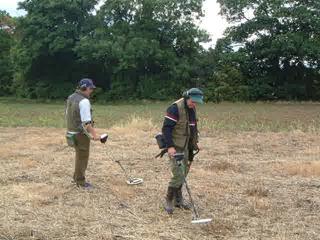Metal detectorists from the Dunelm Metal Detecting Group. Copyright Joe Hetherington