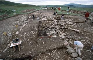 Excavation at Fawdon Dene, Northumberland. Photo courtesy of Northumberland National Park Authority (NNPA) Copyright NNPA, Discovering our Hillfort Heritage Project