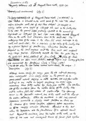Excavation Report: First Page of Manuscript
