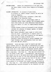 Ian T Wardle's reconstruction brief: first page
