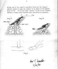 Ian T Wardle's reconstruction sketch: Main house with roof posts and wallplates