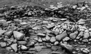 Forcegarth Pastures: central house, 1973 excavation looking east