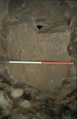 Cist 2 cover stone at Low Hauxley
