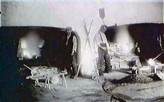 Smelting. Photograph courtesy of Beamish, The North of England Open Air Museum