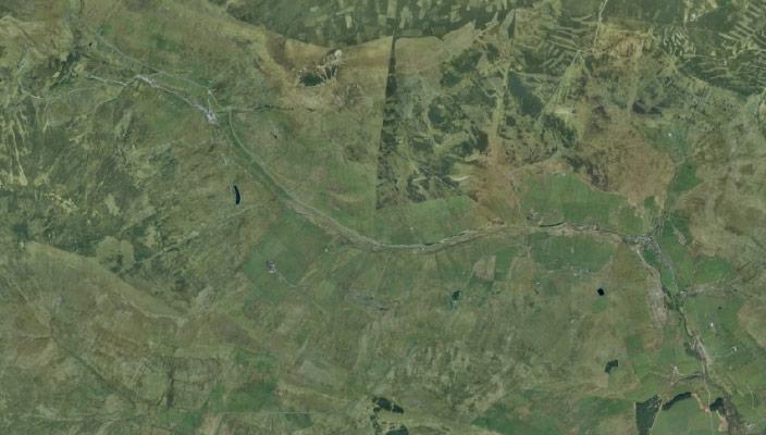 Aerial photograph of Old Rookhope