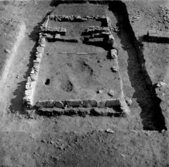 Thrislington: photograph of chapel excavations during 1973,lower excavation level