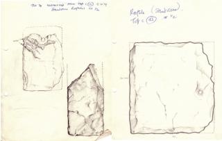 Thrislington: stone object sketches