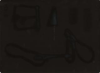 X-ray plate with chain and belt buckle from Thrislington