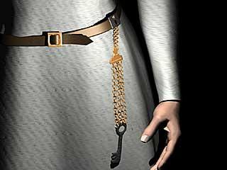 Chatelaine on lady