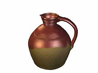 Maroon glazed jug