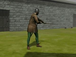 Video clip of a 14th century archer