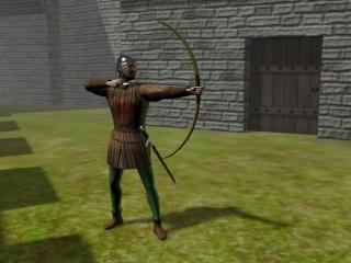 Archer at Wark Castle