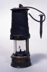 Miner's safety lamp. Photo courtesy of Woodhorn Colliery Museum