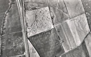 Aerial photograph of old coal workings. Photo courtesy of BKS.