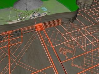 Reconstruction of mine layout