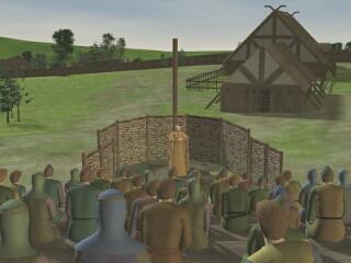 Paulinus preaching in Yeavering Cuneus