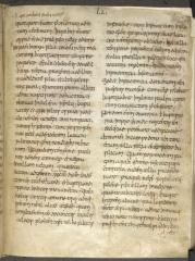 Extract from Bede dealing with the conversion at Ad Gefrin (Cotton Tiberius Cii). By permission of the British Library.